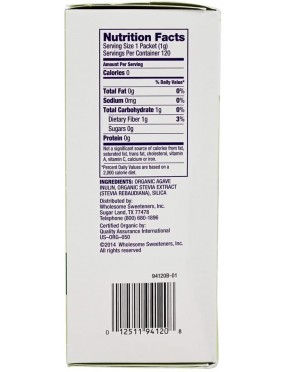 Wholesome Sweeteners Stevia (6x75x1GR)