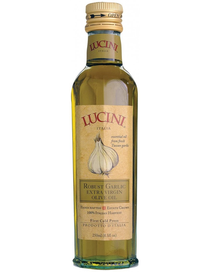 Lucini Italia Extra Virgin Robust Garlic Olive Oil (6x8.5 Oz)