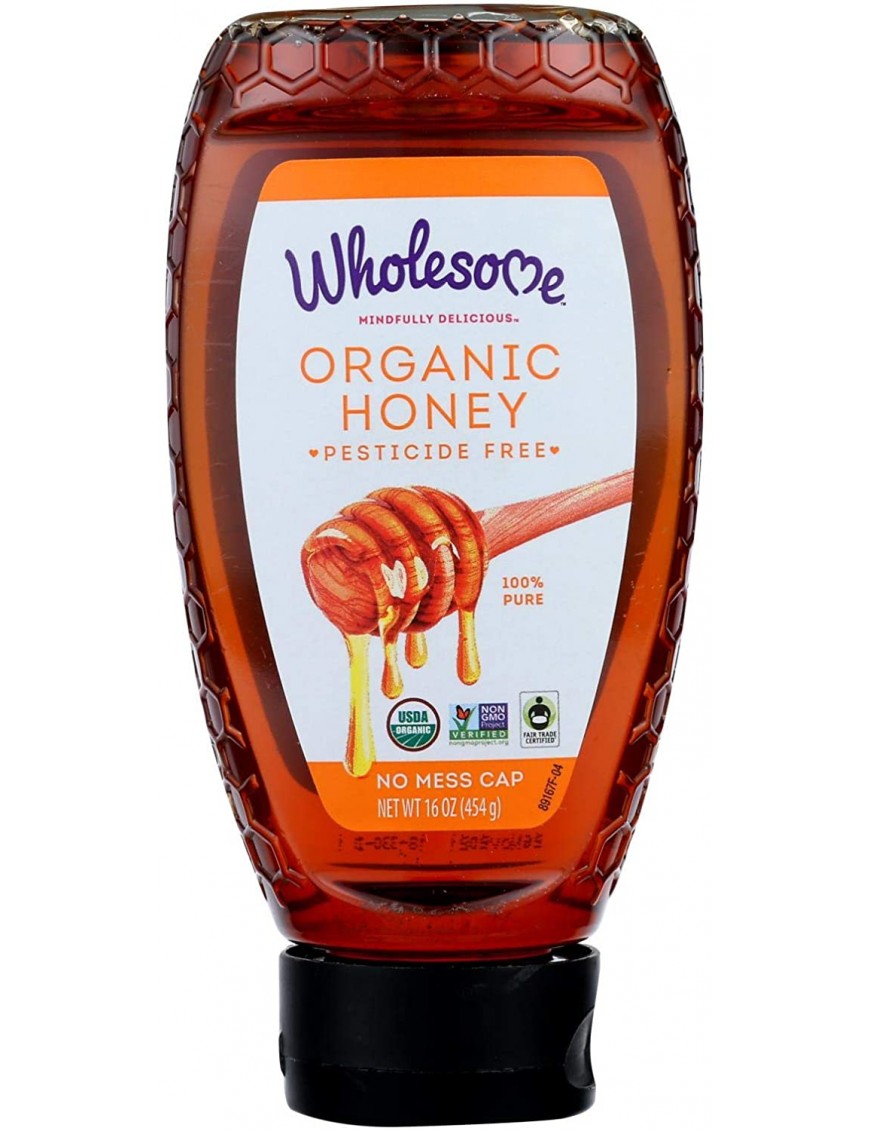 Wholesome Sweeteners Amber Honeysqueeze Bottle (6x16 Oz)