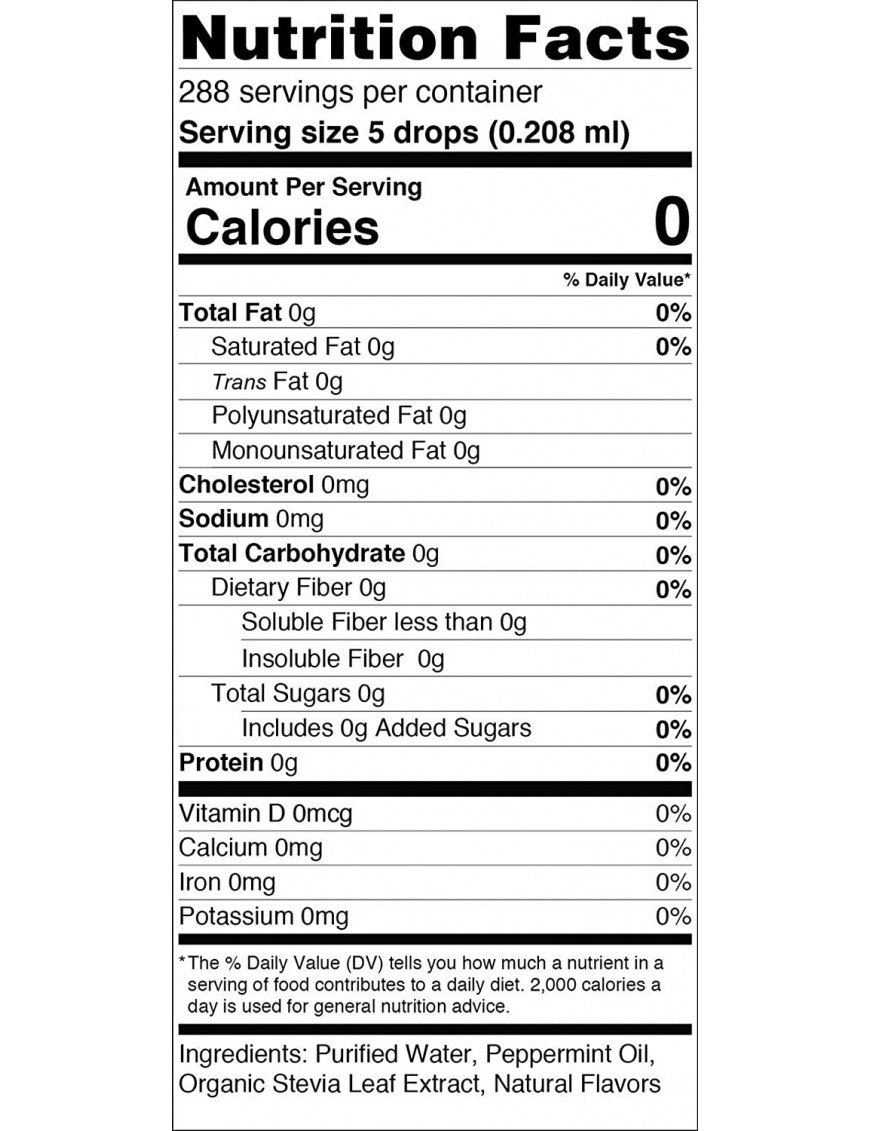 Sweetleaf Peppermnt Flavor Liquid Stevia (1x2 Oz)