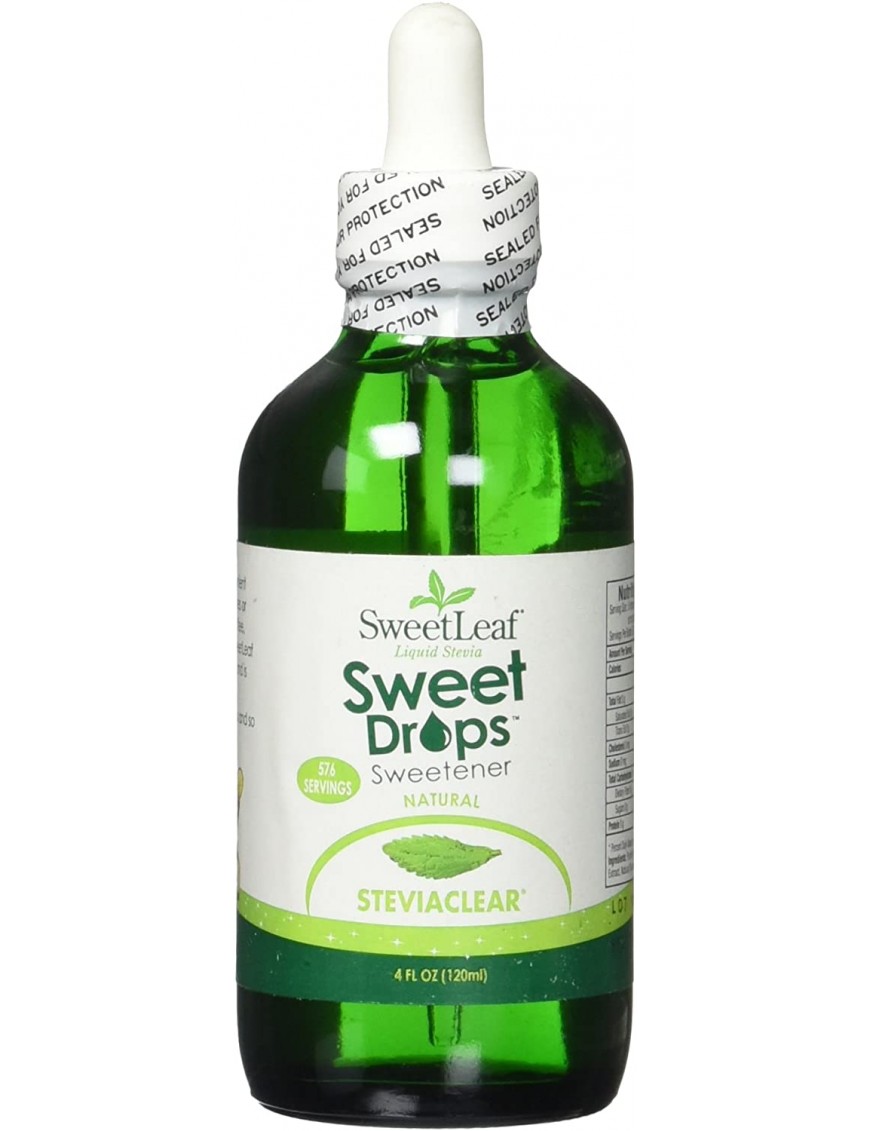 Sweetleaf Stevia Extract Clear Liquid 120ml (1x4 Oz)