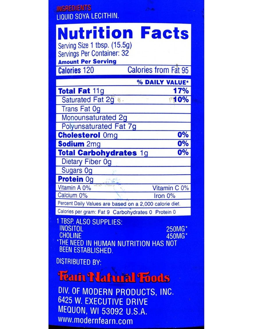 Fearns Soya Food Liquid Lecithin (12x16 Oz)