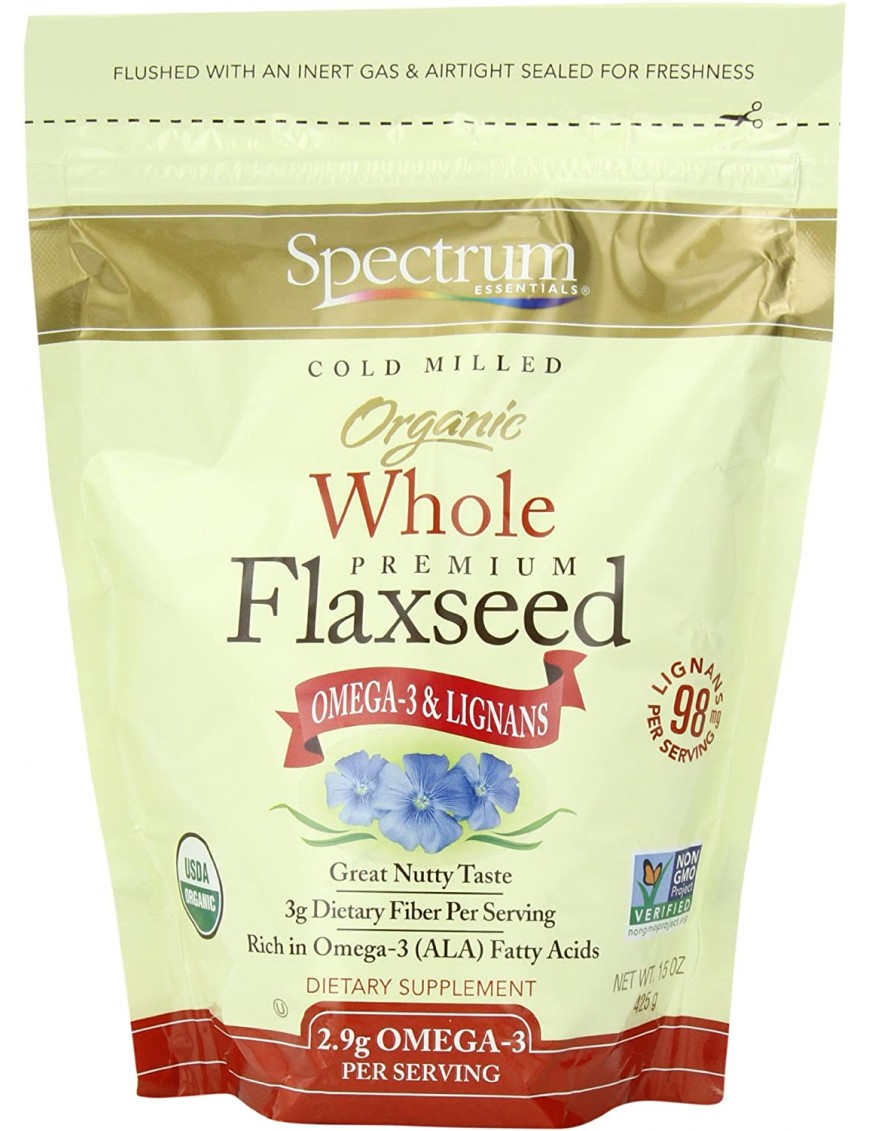 Spectrum Essentials Whole Flax Seed (1x15 Oz)