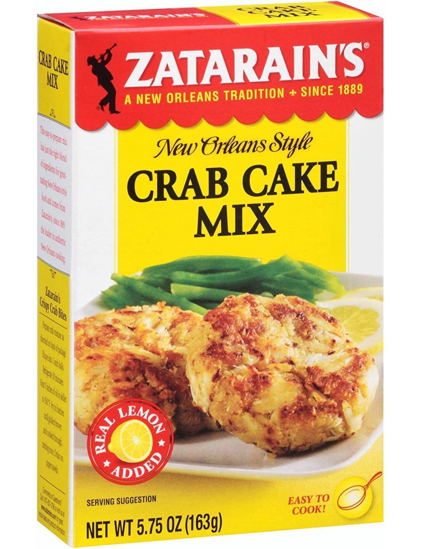 Zatarain's Seafood Cake Mixes, Crab Cake Mix (12x5.75Oz)