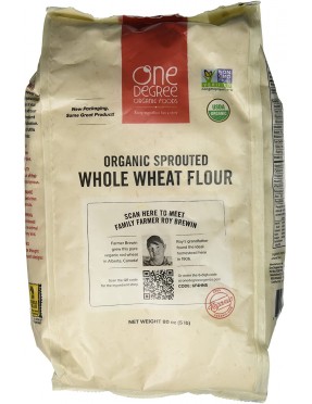 One Degree Organic Sprtd WholewheatFlour (4x80Oz)
