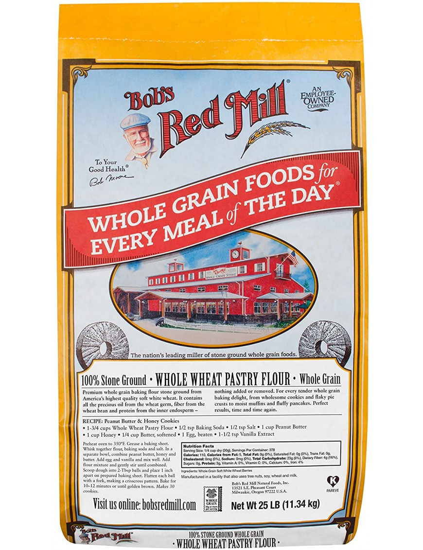 Bob's Red Mill Ww Pastry Flour (1x25LB ) 