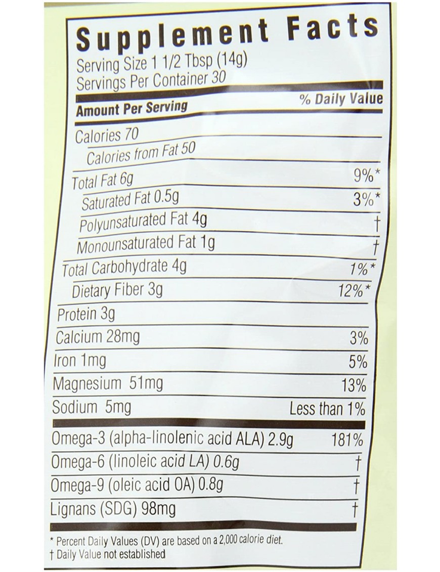 Spectrum Essentials Whole Flax Seed (1x15 Oz)