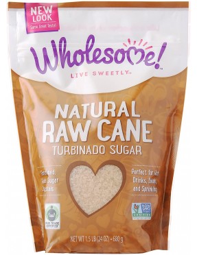 Wholesome Sweeteners Fair Trade Raw Cane Sugar (12x1.5 LB)