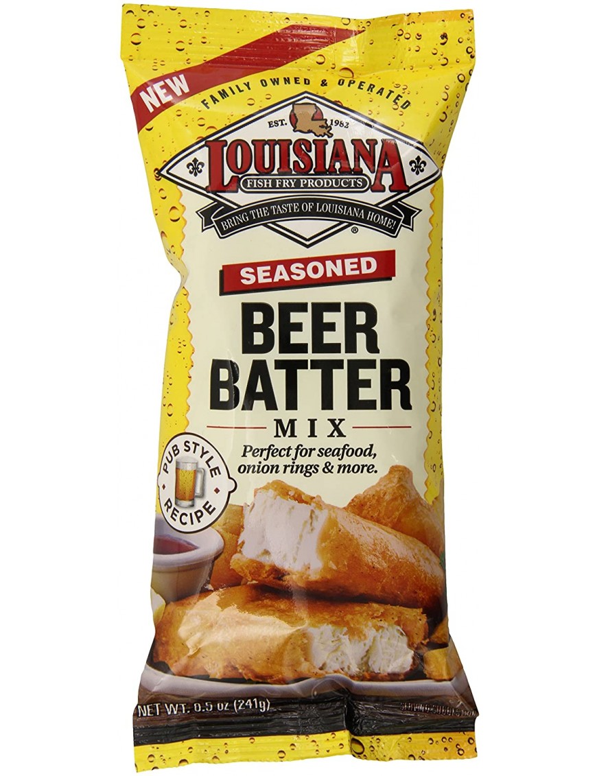 Louisiana Fish Fry Seasoning Beer Batter Mx (12x8.5OZ )