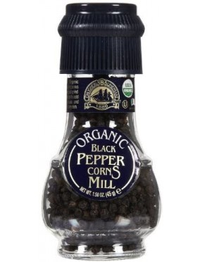 Drogheria & Alimentari All Natural Spice Grinder Black Peppercorns (6x1.6Oz)