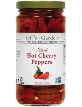 Jeff's Naturals Hot Chry PprsSliced (6x12OZ )