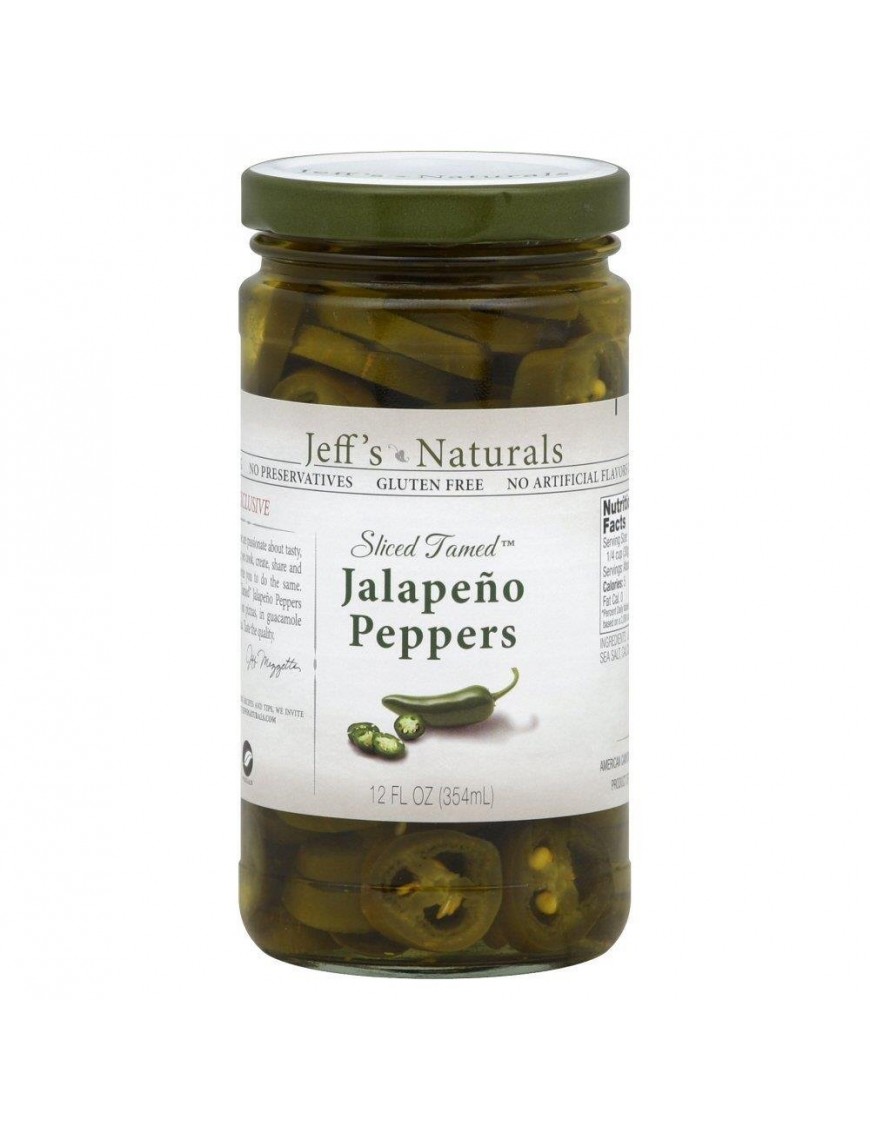 Jeff's Naturals JalapenoSliced Tamed (6x12OZ )