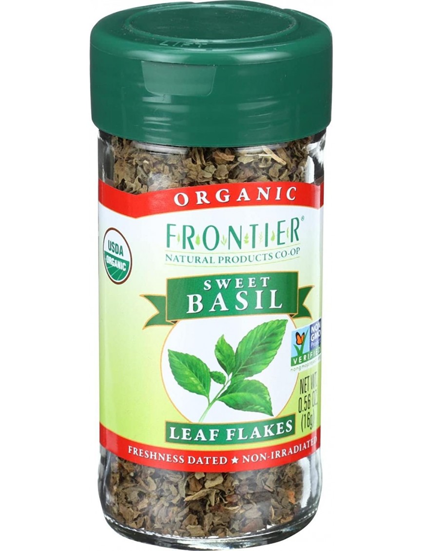 Frontier Herb Sweet C/S Basil Leaf Organic (1x.56 Oz)