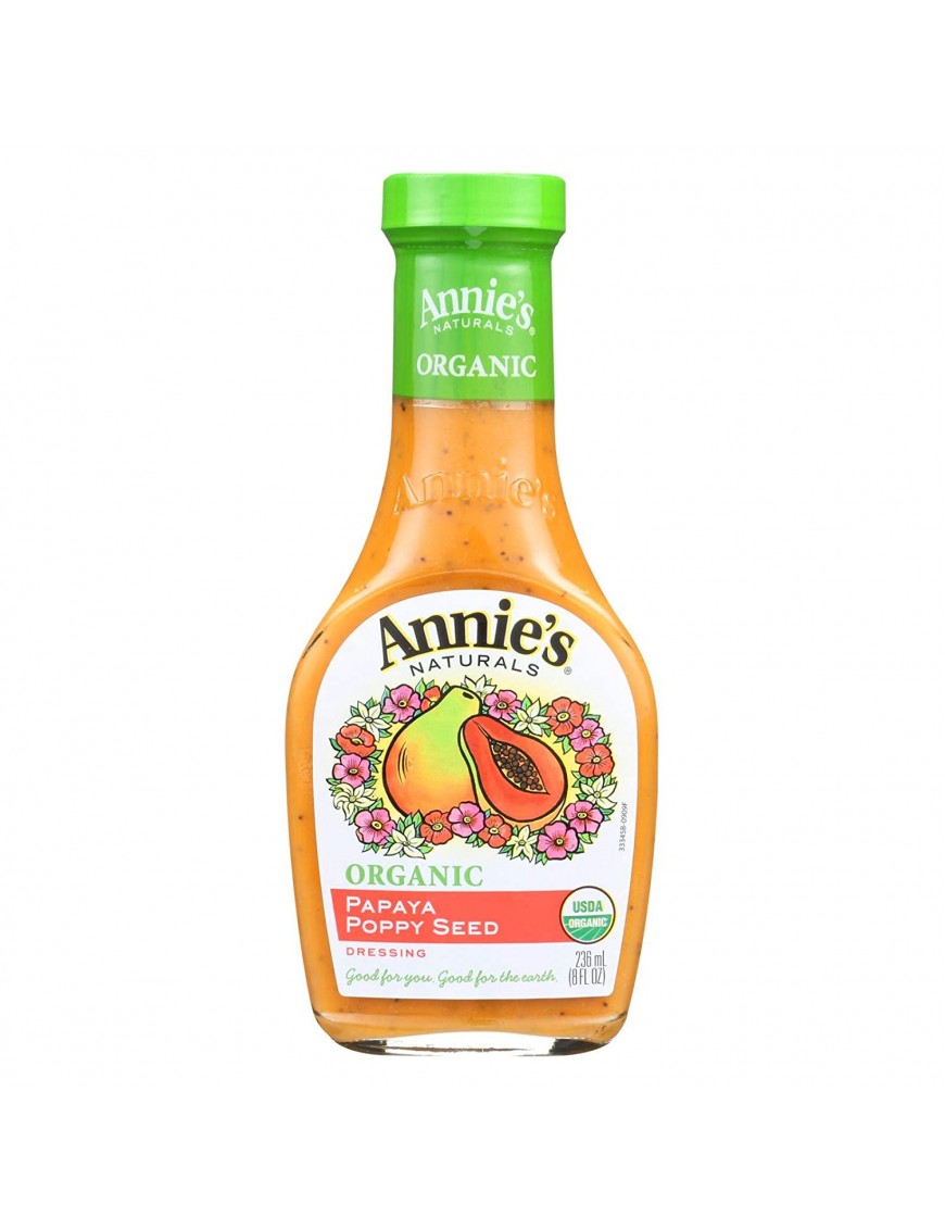 Annie's Naturals Papaya Poppy Dressing (6x8 Oz)