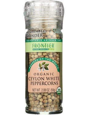 Frontier Organic Ceylon White Peppercorns (6x2.08Oz)