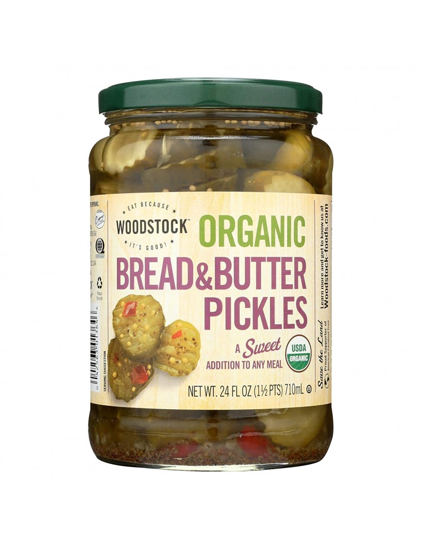 Woodstock Bread & Butter Sweet Pickles (6x24 Oz)