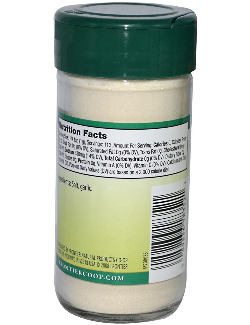 Frontier Herb Garlic Salt (1x4.16 Oz)