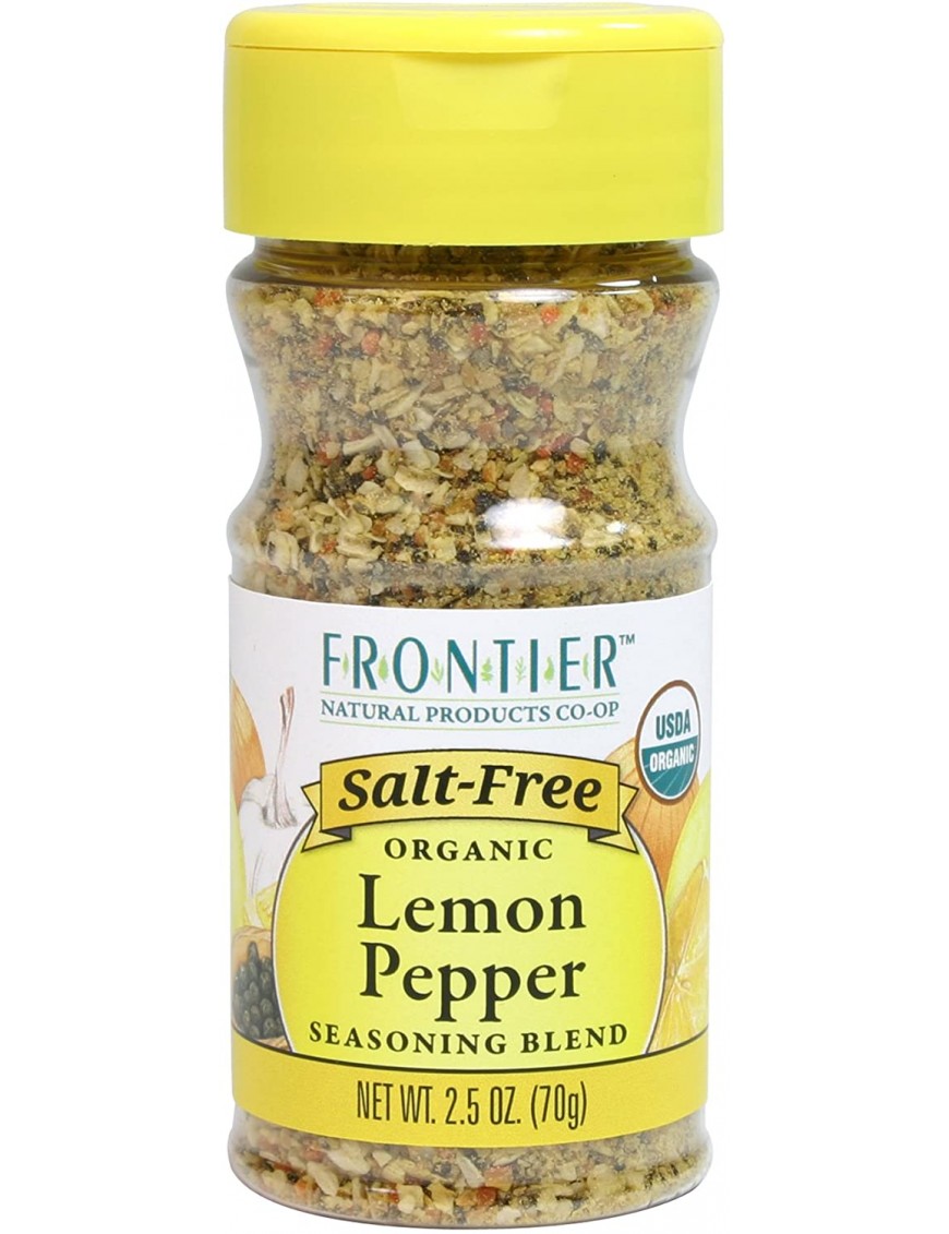 Frontier Natural Salt-Free Lemon Pepper Seasoning (6x2.5 Oz)