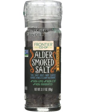 Frontier Natural Products Alder Smoke Salt,Grinder (6x3.2 Oz)