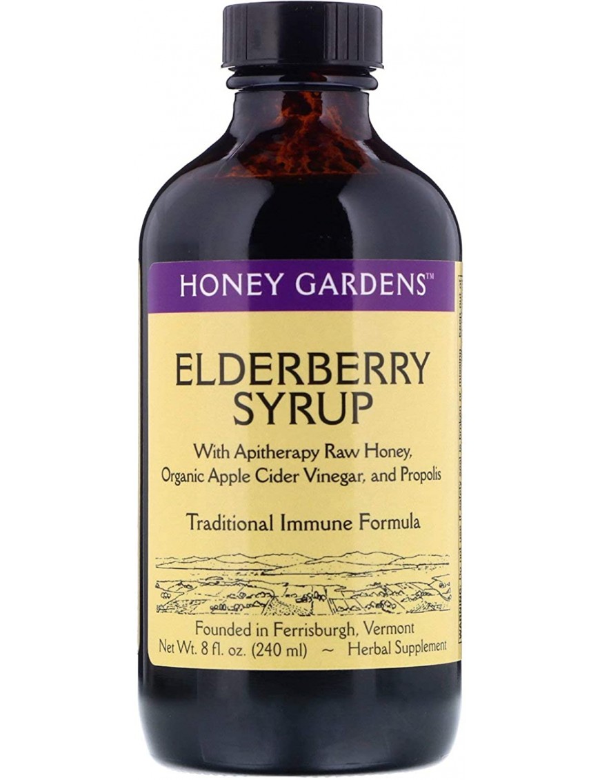 Honey Gardens Honey Organic Elderberry Syrup (1x8Oz)