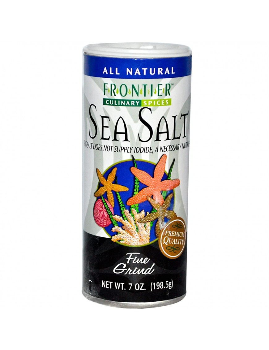 Frontier Herb Fine Sea Salt (1x7 Oz)