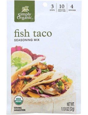 Simply Organic Fish Taco Seasoning (12x1.13Oz)