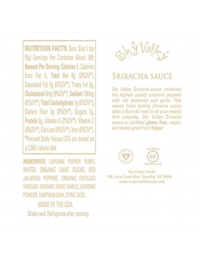 Organicville Sriracha Sauce (6x18.5OZ )