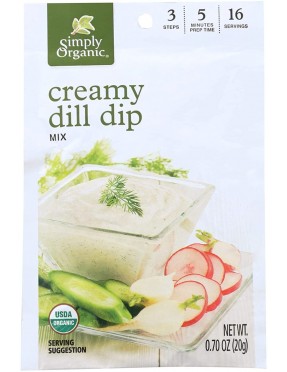 Simply Organic Creamy Dill Dip (12x0.7OZ )
