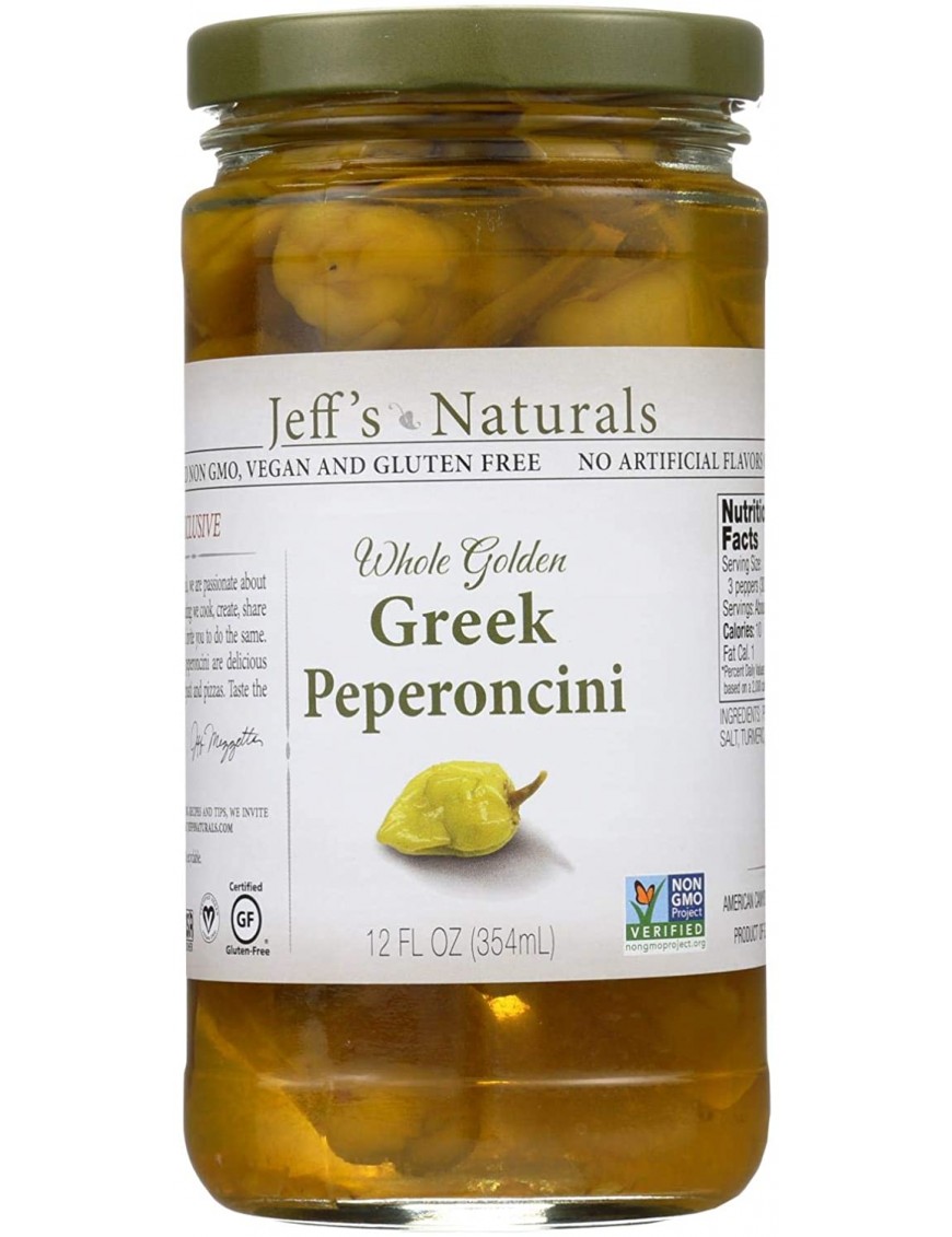 Jeff's Naturals Peperoncini Greek (6x12OZ )