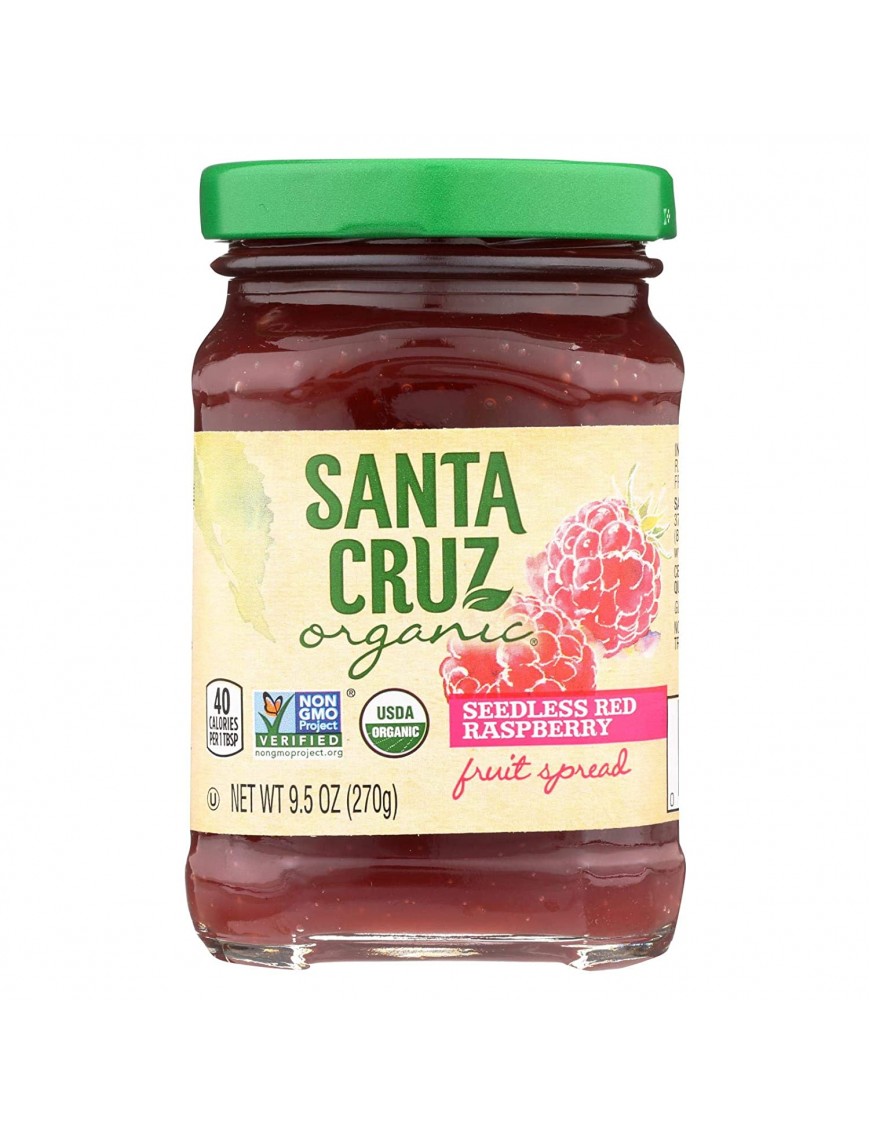 Santa Cruz Organic Seedless Red Raspberry Fruit Spread (6X9.5 OZ)