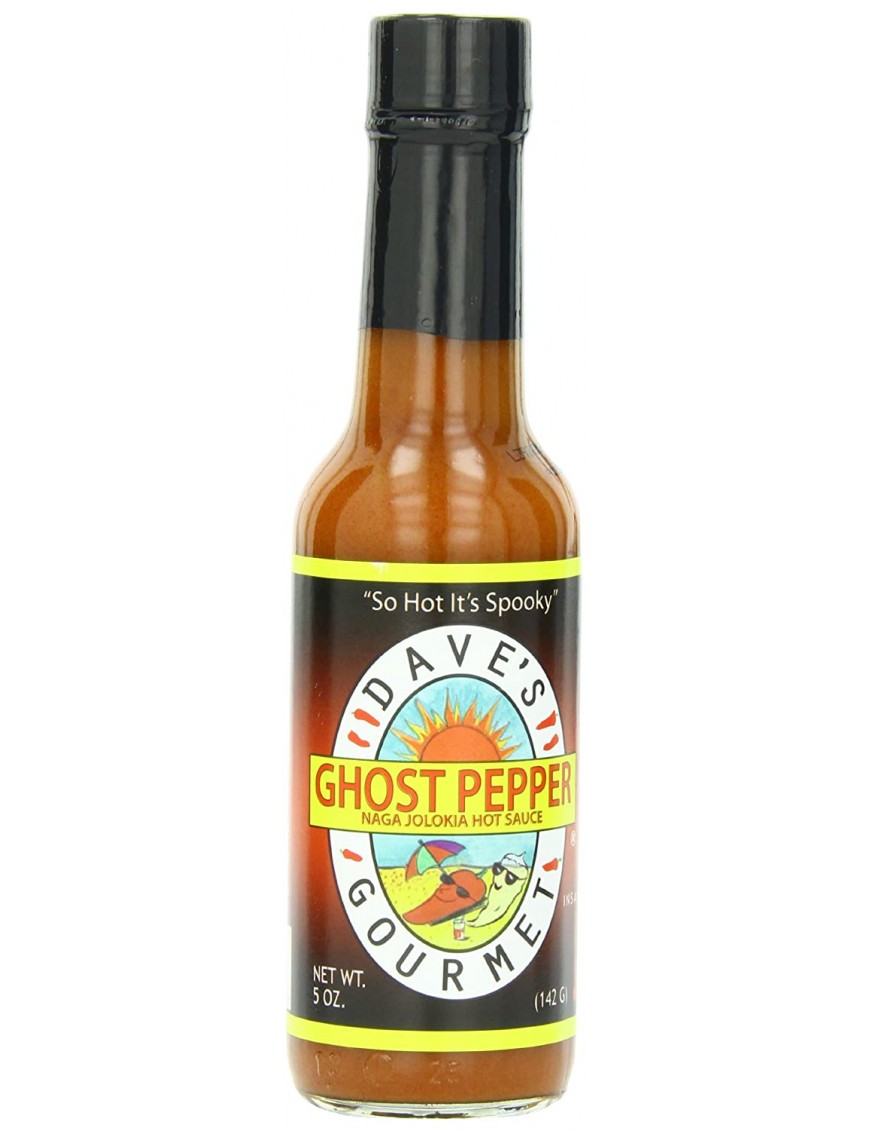 Dave's Gourmet Ghost Pepper Naga Jolokia Hot Sauce (12x5Oz)