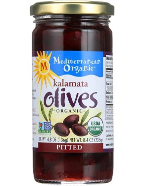 Mediterranean Organics Kalamata Pitted Olives (12x8.1 Oz)