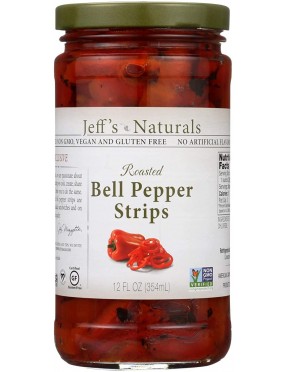 Jeff's Naturals Rd Pepper Strips Roasted (6x12OZ )