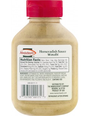 Manischewitz Horseradish Sauce Wasabi (9x9.25 Oz)