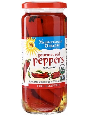 Mediterranean Organics Roasted Red Peppers (12x16 Oz)