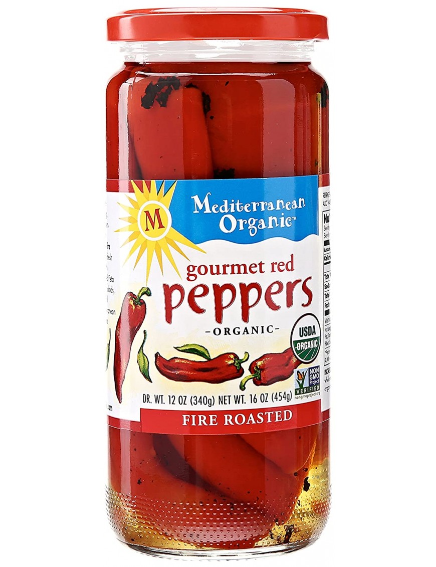 Mediterranean Organics Roasted Red Peppers (12x16 Oz)