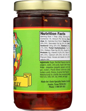 Oasis Jalapeno Ragin Red Jelly (6x10Oz)