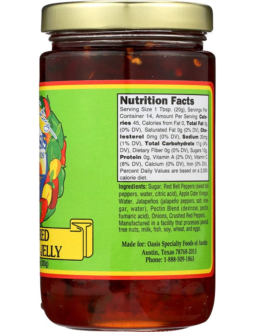 Oasis Jalapeno Ragin Red Jelly (6x10Oz)