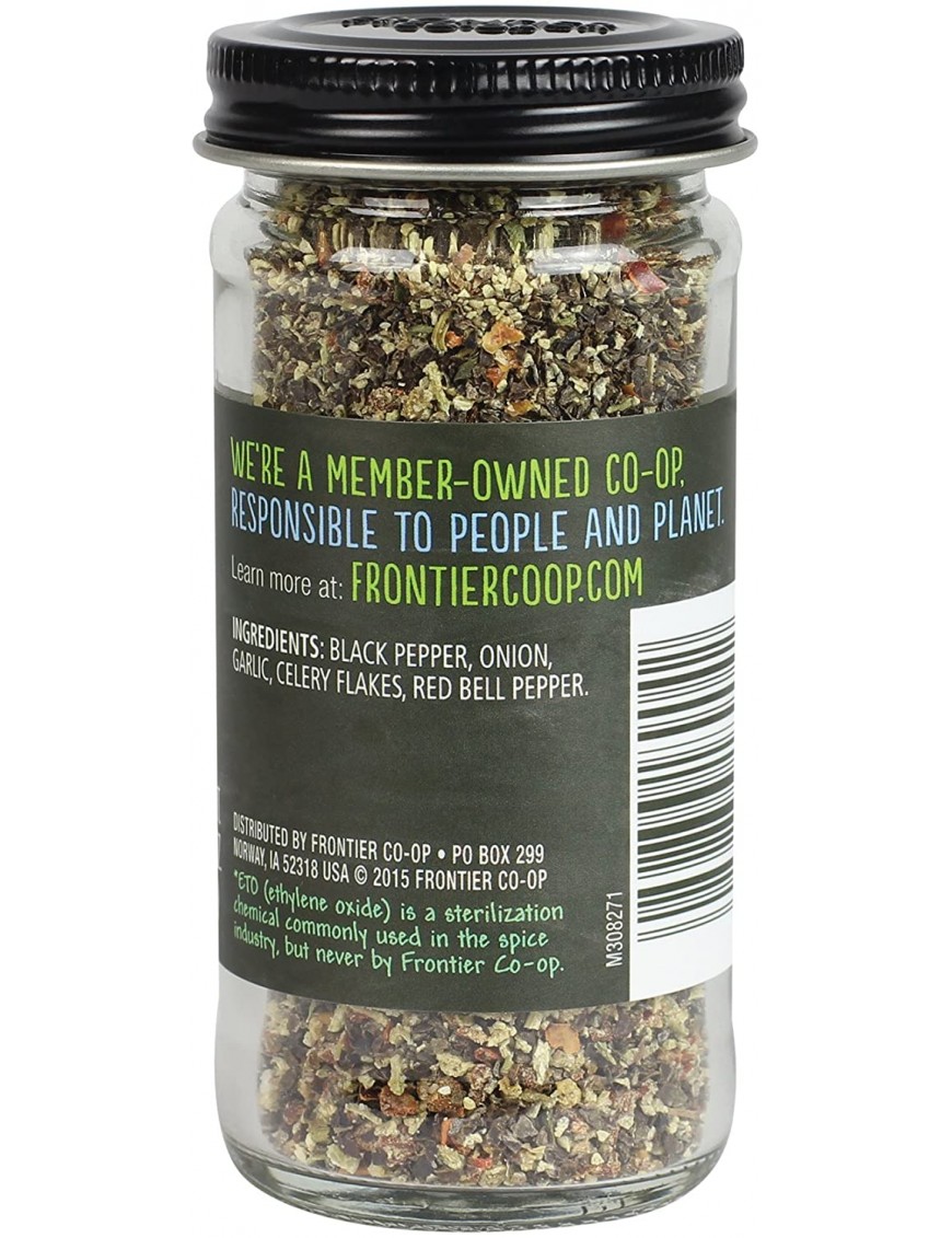 Frontier Herb Saltless Veggie Pepper (1x1.76 Oz)