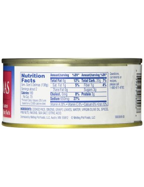 Peloponnese Stuffed Grape Leaves With Raisins & Pine Nuts, Dolmass (6x10Oz)