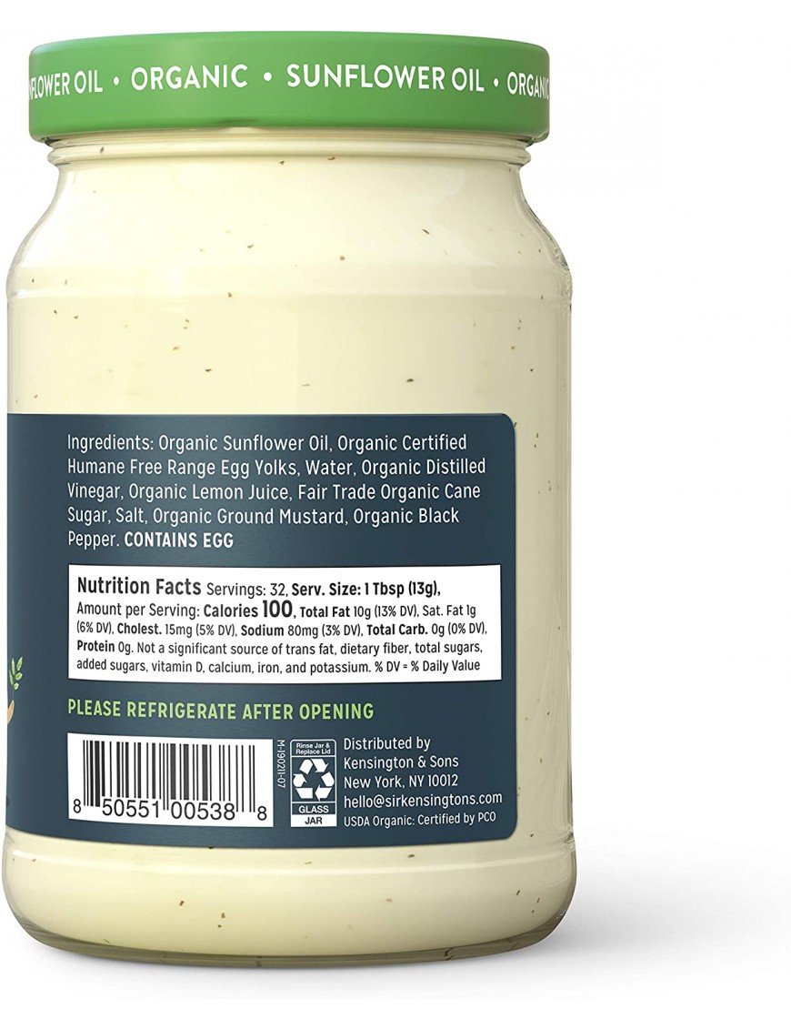 Sir Kensington'S Organic Mayonnaise (6X16 OZ)