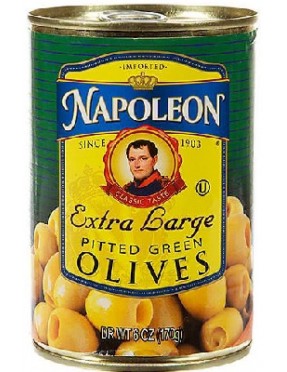 Napoleon Co. Green Pitted Olives (12x6OZ )