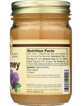 Glorybee Raw Clover Honey (6x18Oz)