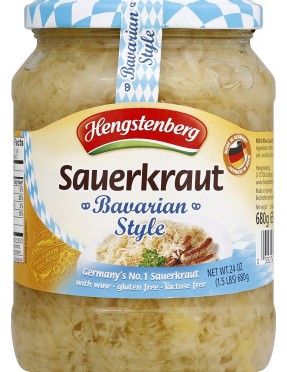 Hengstenberg Bav Sauerkraut/Wine (12x24.3OZ )