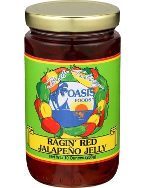 Oasis Jalapeno Ragin Red Jelly (6x10Oz)
