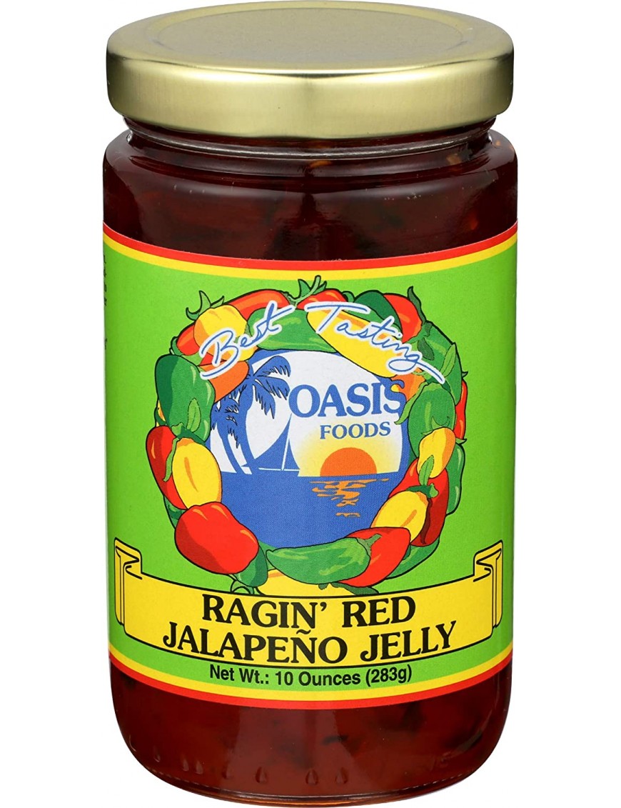 Oasis Jalapeno Ragin Red Jelly (6x10Oz)