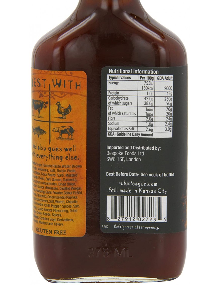 Rufus Teague Whiskey Mapple Bbq Sauce (6x16OZ )