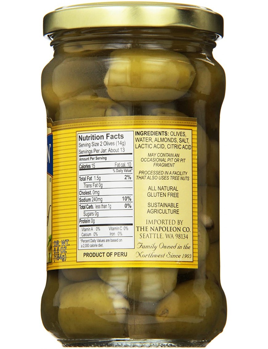 Napoleon Co. Almond Stuffed Olives (12x6.5Oz)