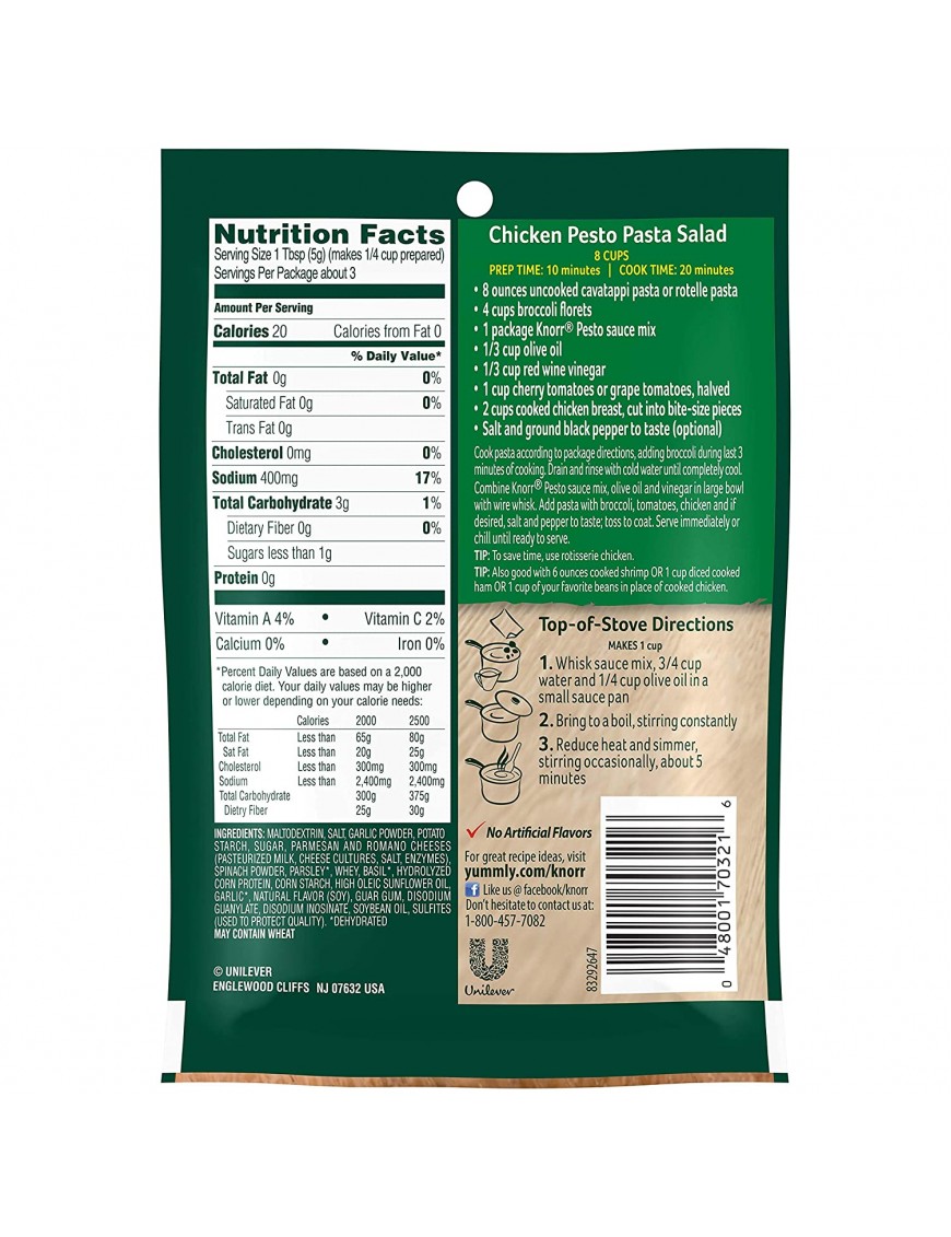 Knorr Pasta Sauce Pesto (12x0.5OZ )