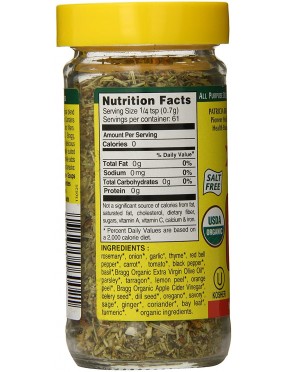 Bragg Organic Sprinkle 24 Herb (12x1.5Oz)